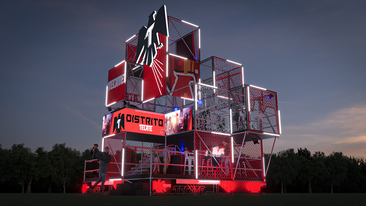 architecture beer Event Exhibition  festival design Landmark Outdoor Render visualization vray
