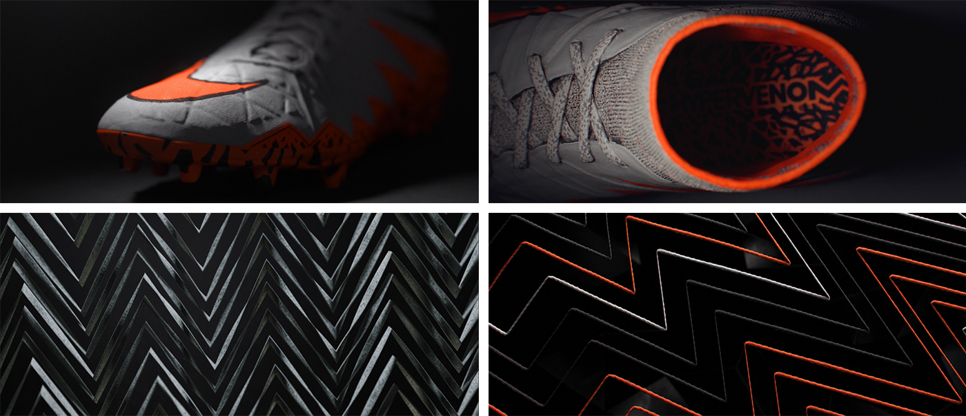 Nike 3D cinema 4d c4d vray houdini Hypervenom shoe agressive motion manvsmachine mvsm design velocity
