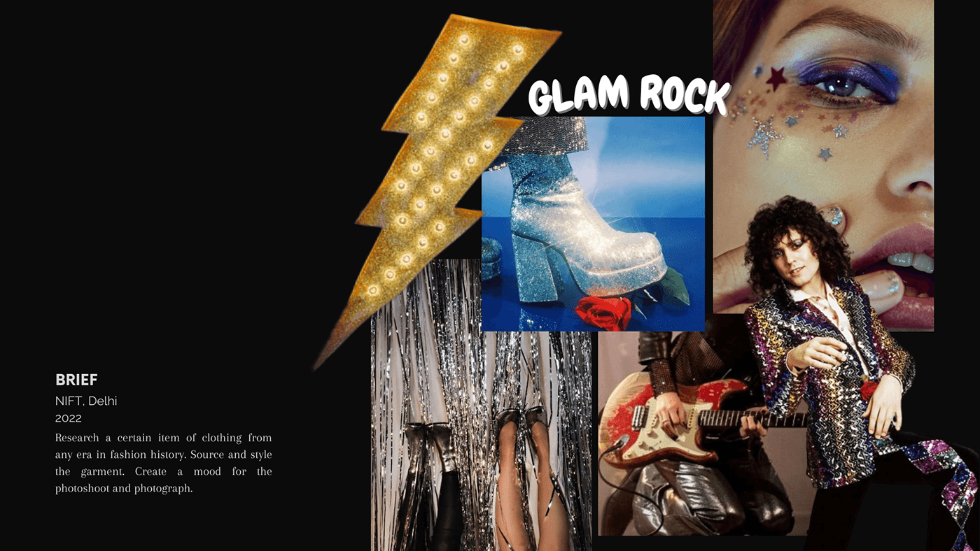 styling project Marc Bolan glam rock
