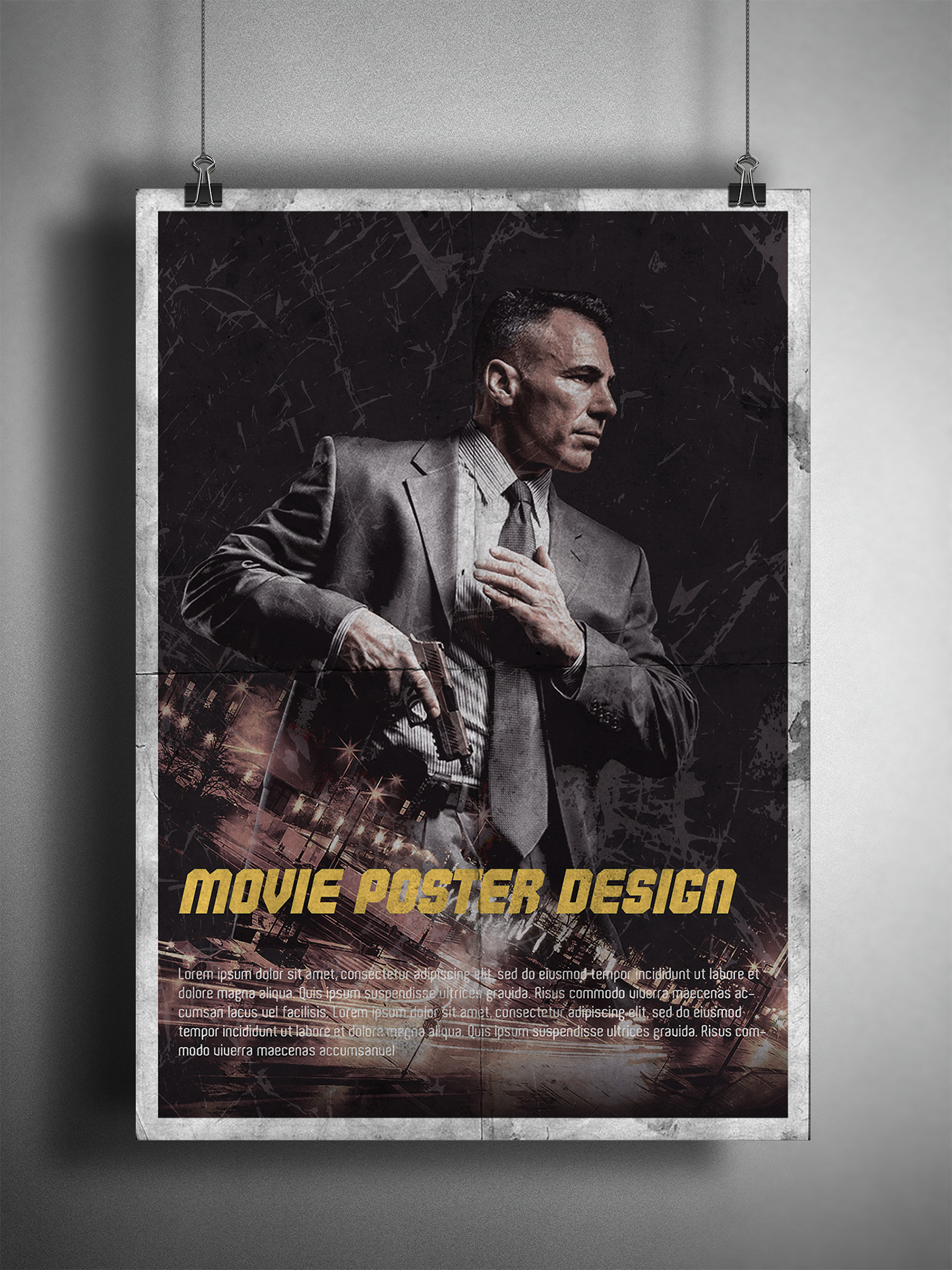 Free Download Movie Poster Template on Behance