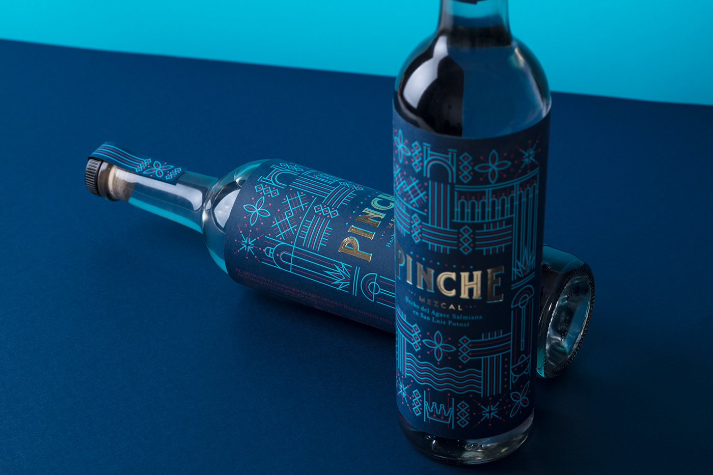 mezcal design Label Packaging pinche graphic design  mexico bottle agave