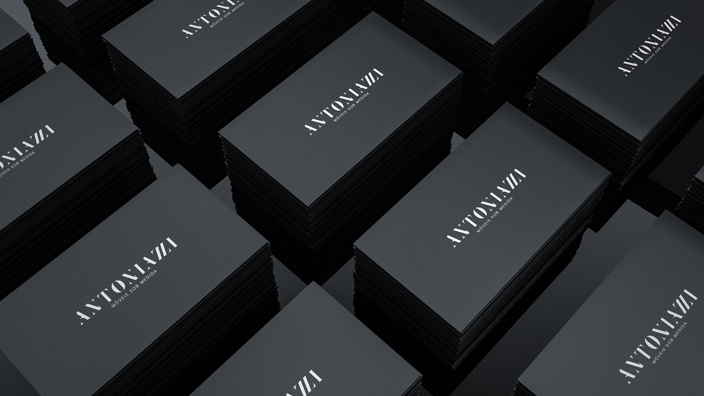minimalist black furniture clean elegant simplicity branding  brand identity logo stationary