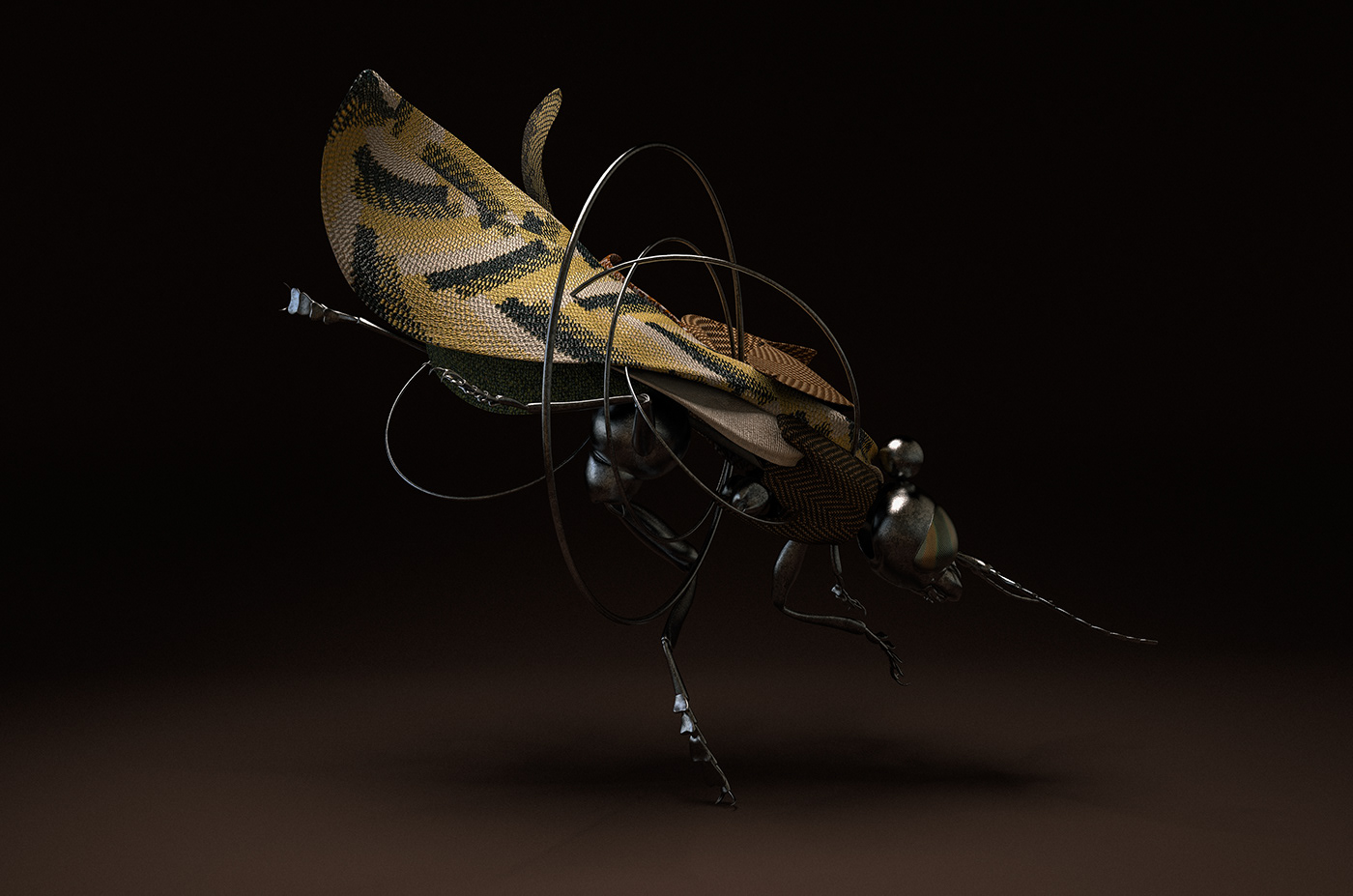 science art contemporary design CGI insect Nature 3D macro conceptual