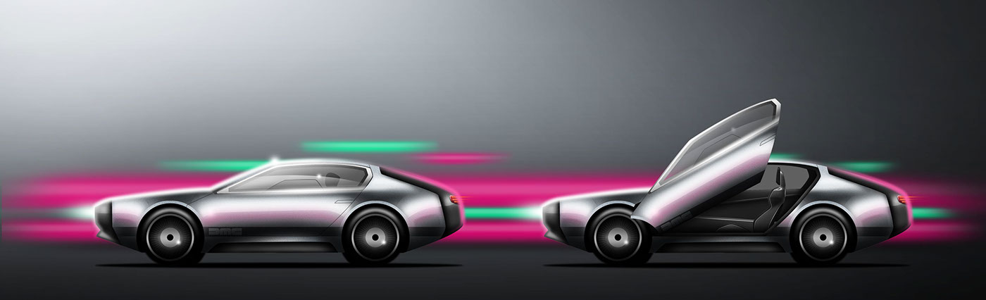 DMC DeLorean automotive   design concept car Transport