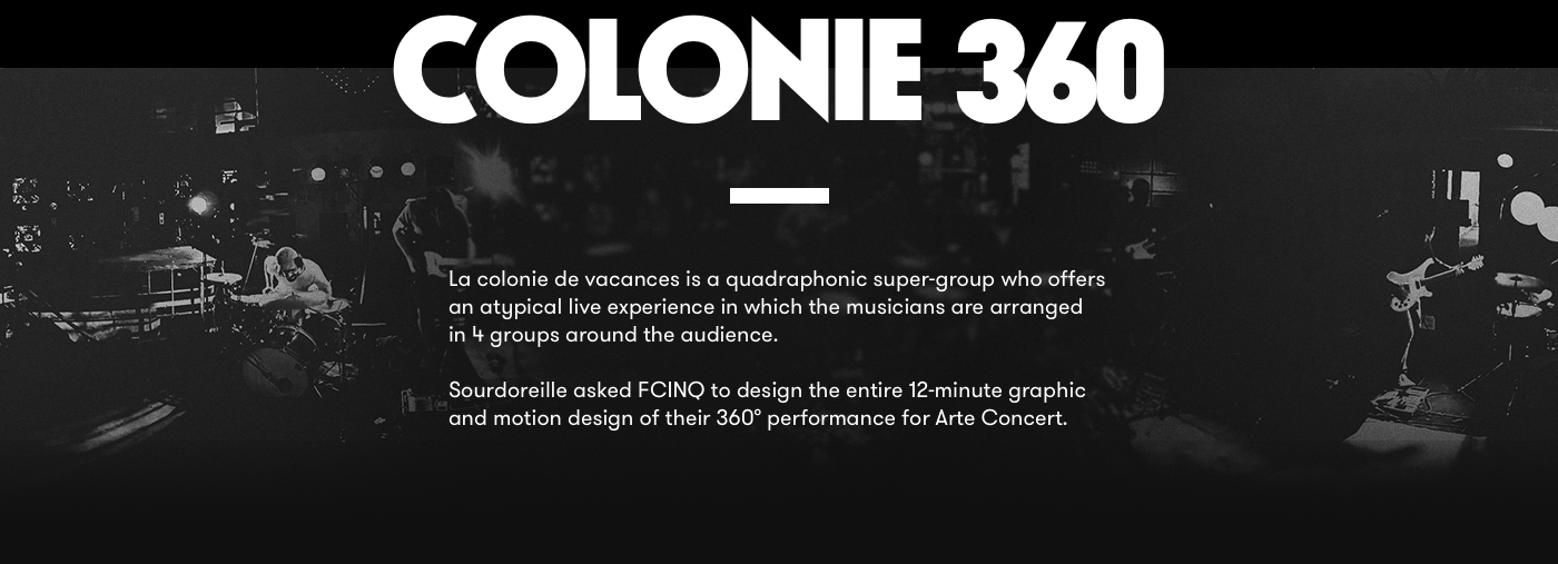 Colonie de vacances fcinq Sourdoreille motion music scenography Mapping neon light live concert