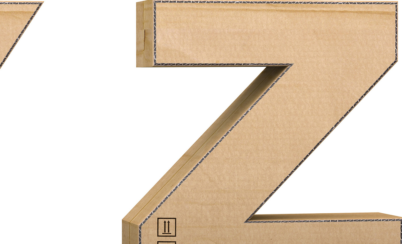 3D alphabet box letter