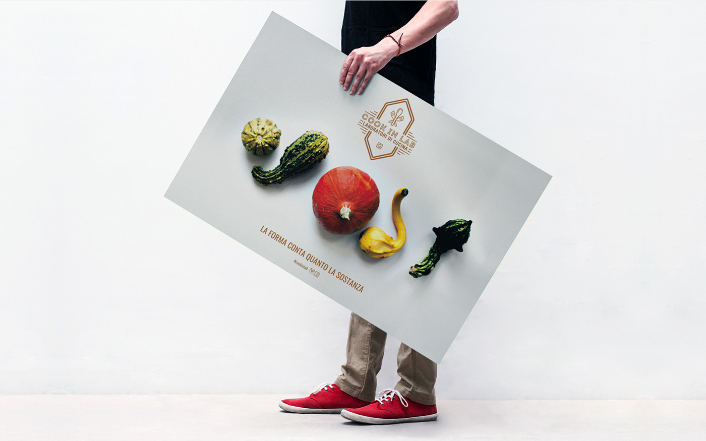 poster branding  logo cook cooking laboratories chef coorporate Mockup stationary