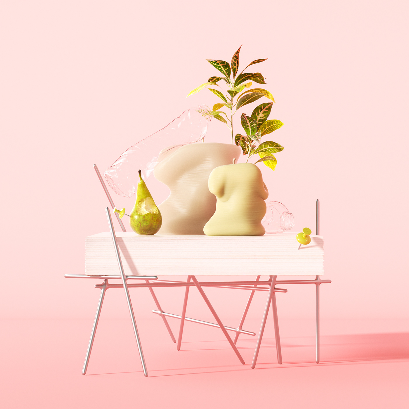 3D art Beautiful c4d color Food  Fruit octane