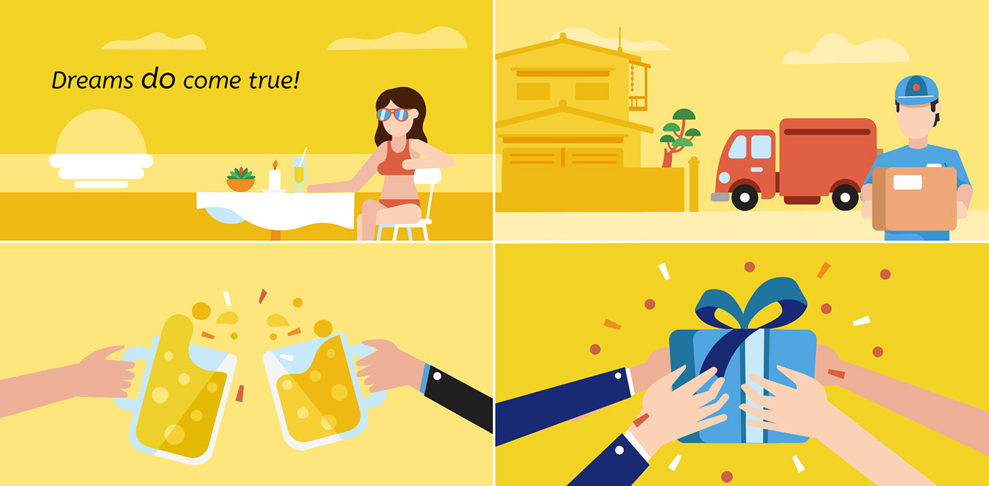 vector japan app yellow service infography rulascalaca Character