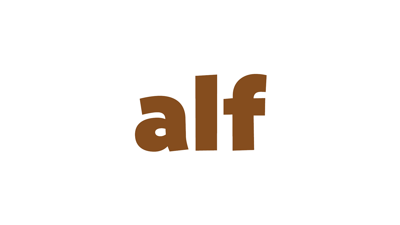 alf logo brand Logotype series Tv serie sitcom identity motion gif modern minimal type corporate bold