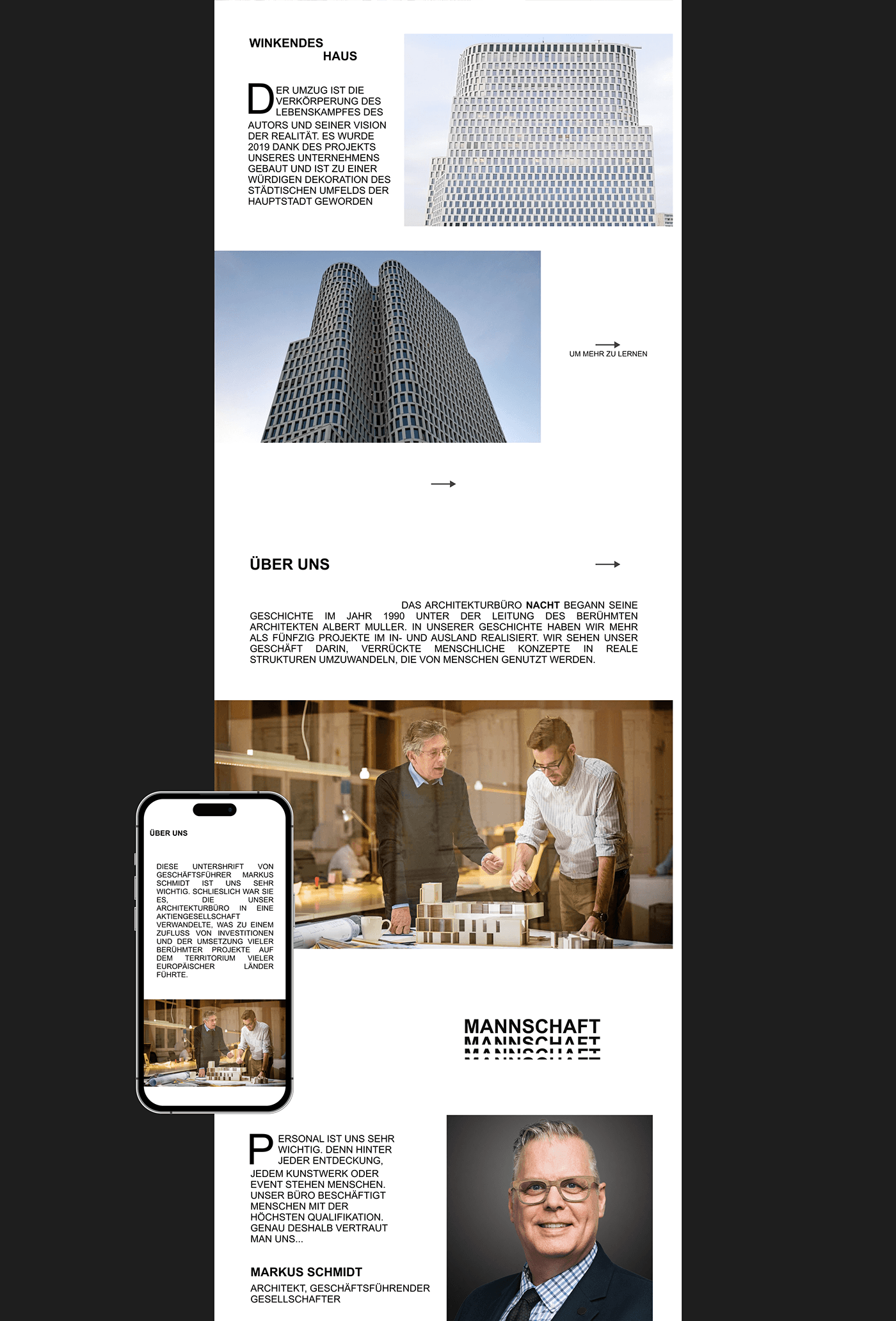 architecture concept design Figma germany swiss design ux/ui UI/UX Web Design  Website