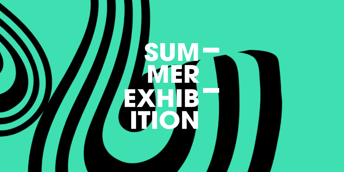Exhibition  branding  invites poster Booklet newspaper club summer student show