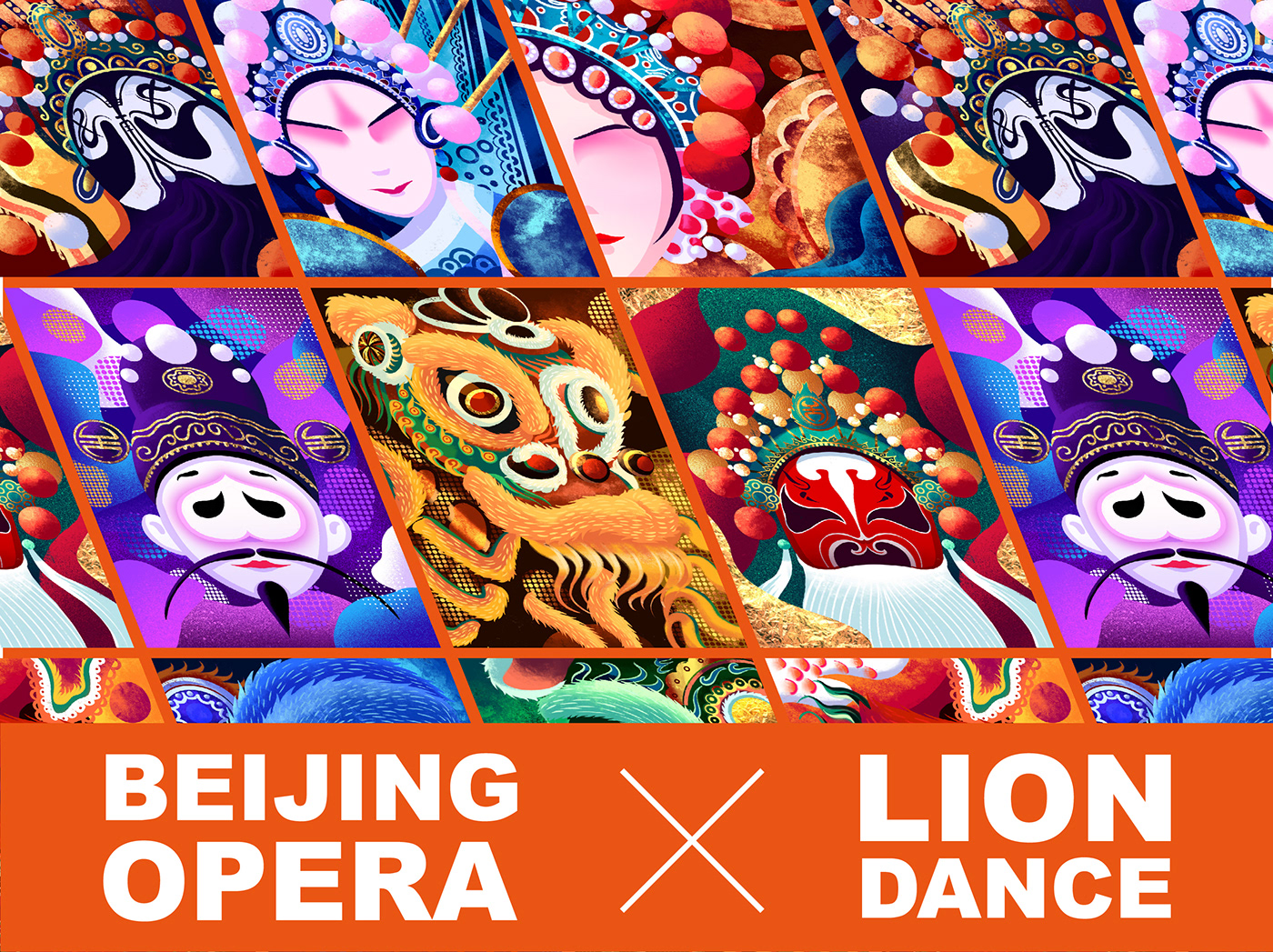 Beijing Opera china Lion Dance Tradition and fashion