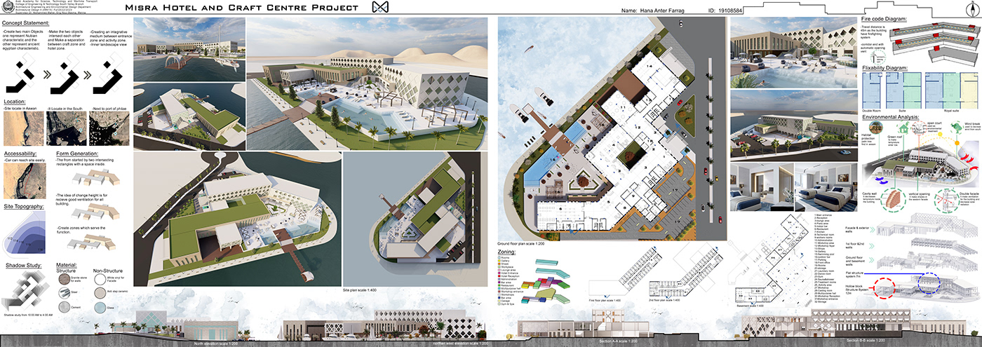 aswan nile river architecture nubia revit design exterior hotel craft