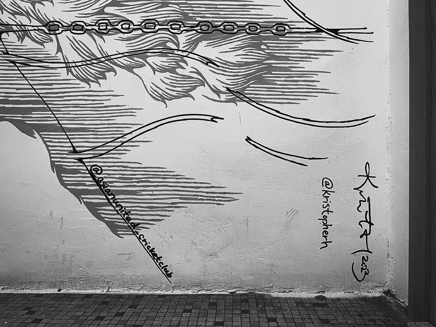 Drawing  Mural Street Art  urban art ILLUSTRATION  black and white monochrome fine art painting   contemporary