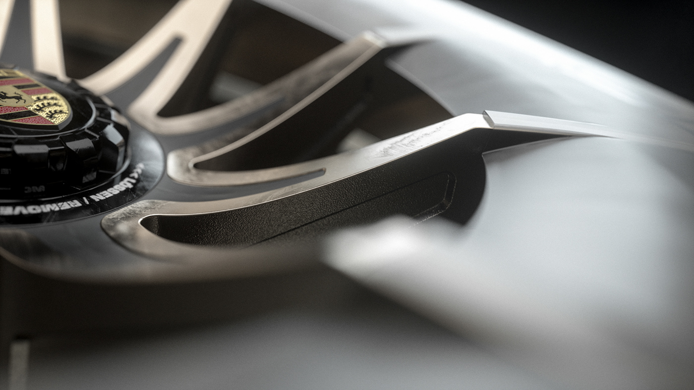 3D automotive   design octane Porsche Racing Render rim wheel
