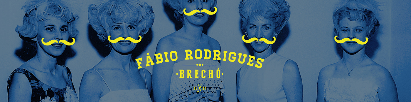 brechó vintage Fábio Rodrigues carimbo brega chique moda alternativa Boneca bigode moda roupa estilo thrift store Clothing
