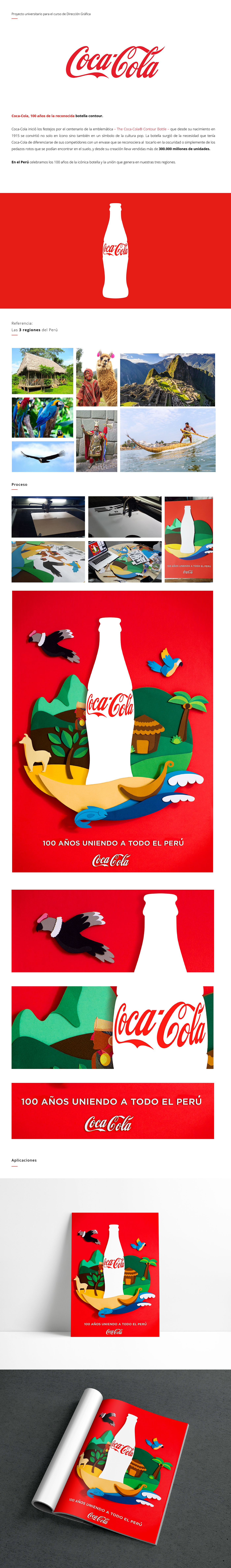 crafting Coca-Cola Contour papercraft peru Illustrator