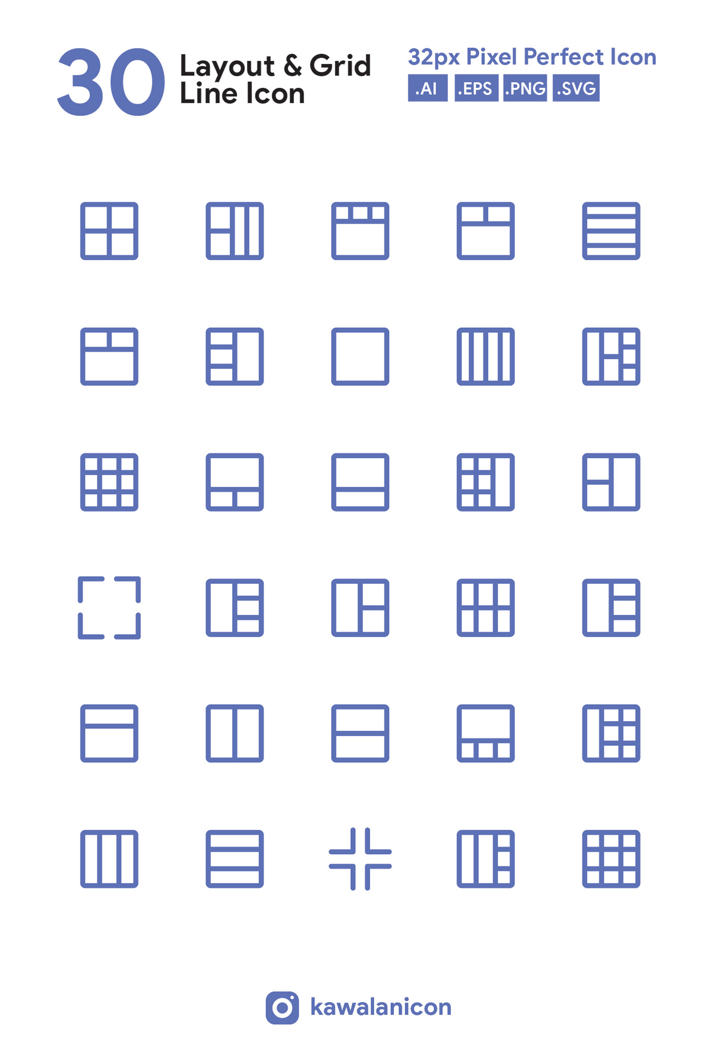 Layout grid Layout & Grid line icon icon set pictogram icon design  iconography Pixel Perfect icons