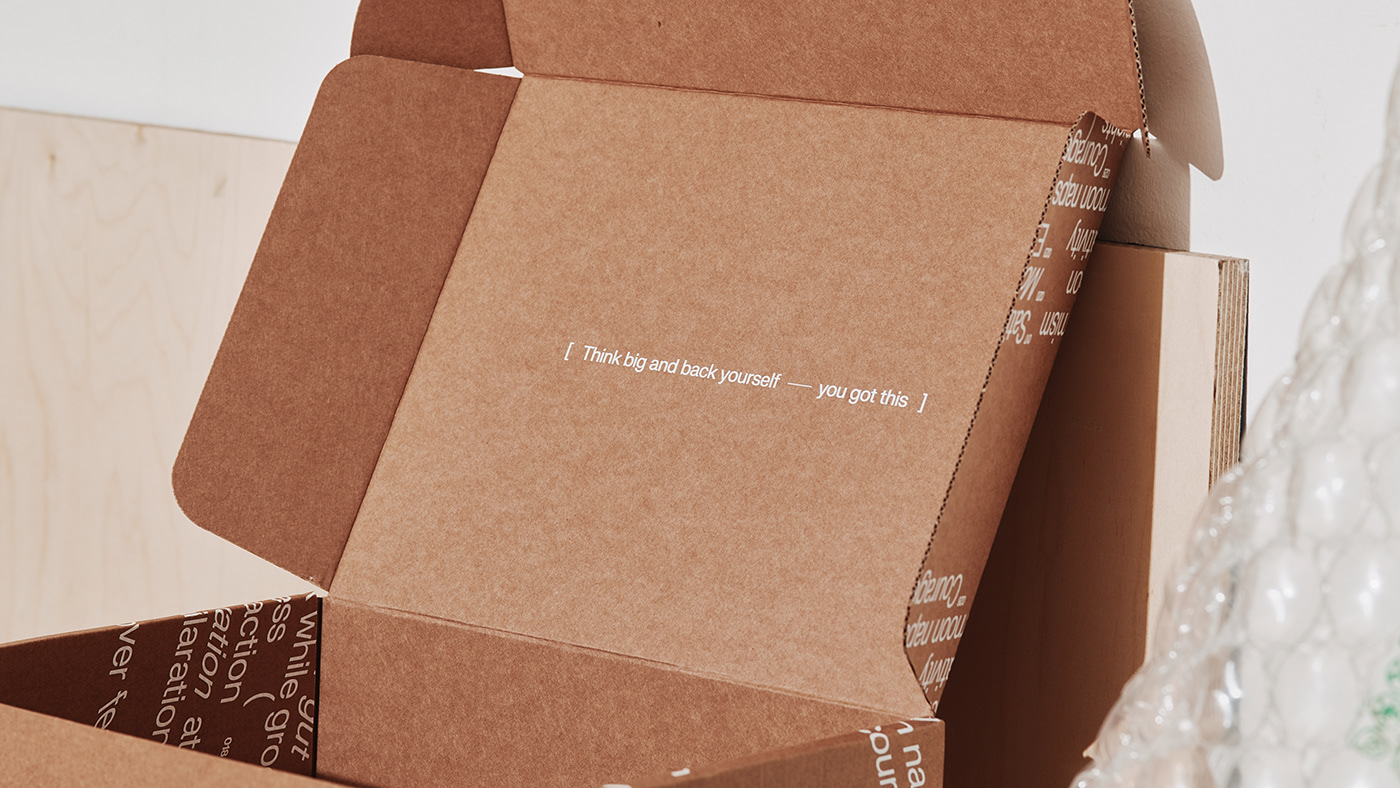 campaign graphic design  Packaging packaging design Product Photography typographic typography   box Collaboration mailer