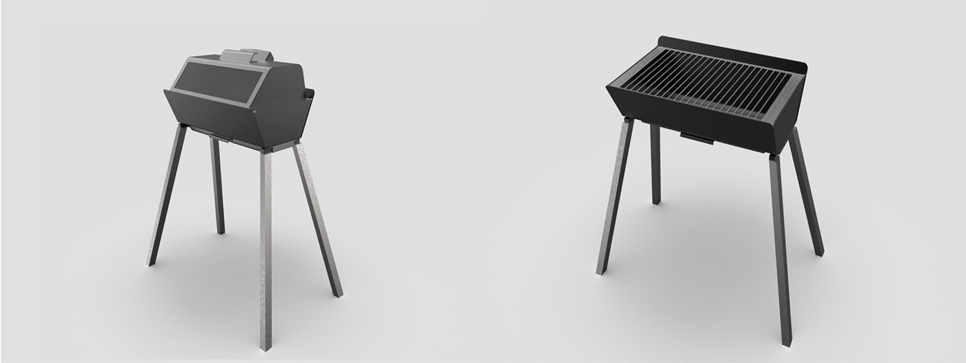 Autodesk Inventor cocina portátil industrial design  keyshot modelado 3d Render