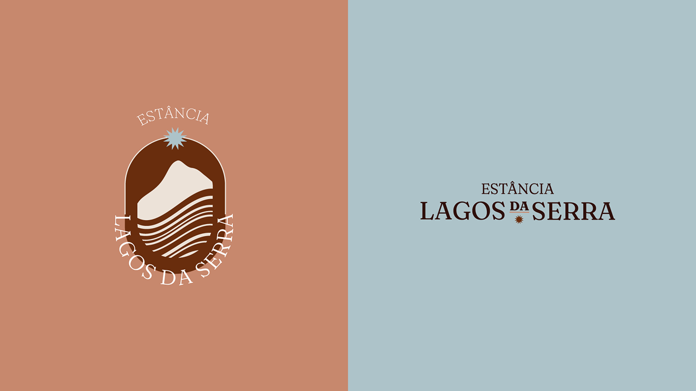 brand identity Logo Design identidade visual Condominio montanha Lago brand lake visual identity mountain visual identity place logo design