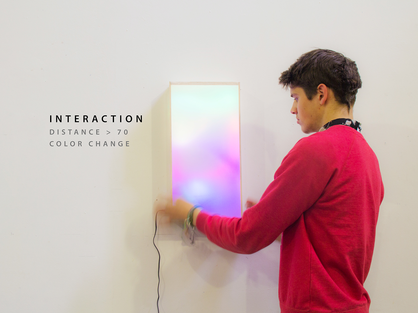 programming  interaction Arduino light immersive reflactions arts ultrosonic