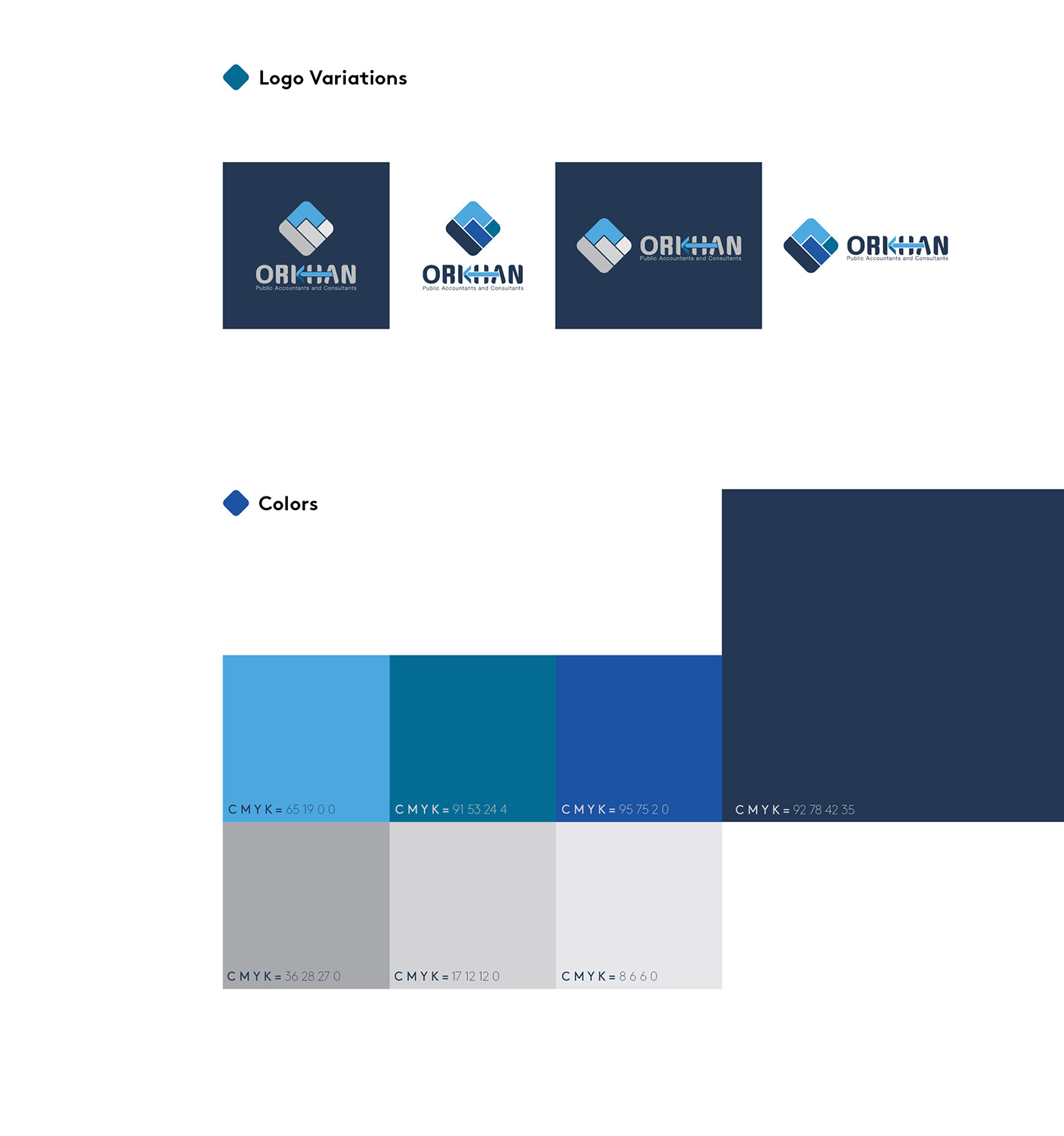 finance logo branding  blue