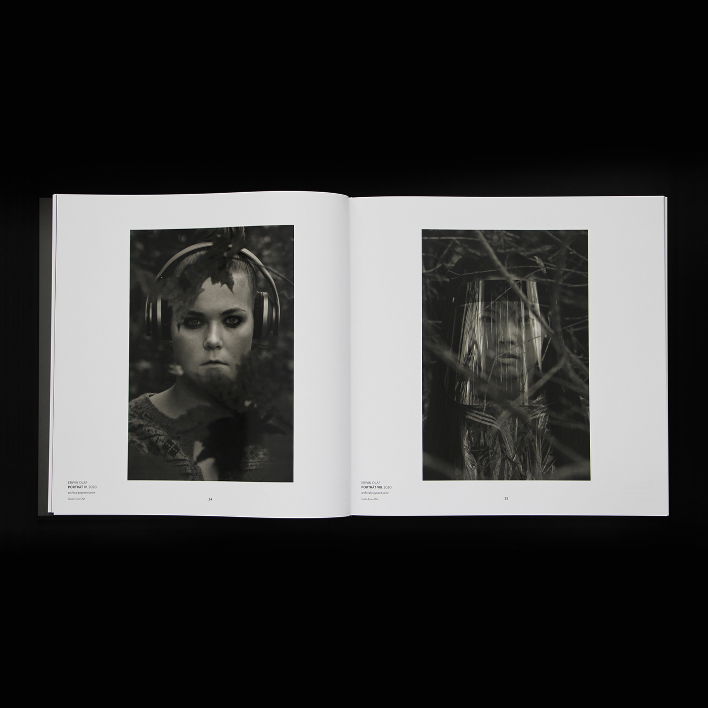 artbook black and white book design Catalogue Erwin Olaf hans op de beeck hotfoil luxembourg Photography  watercolor