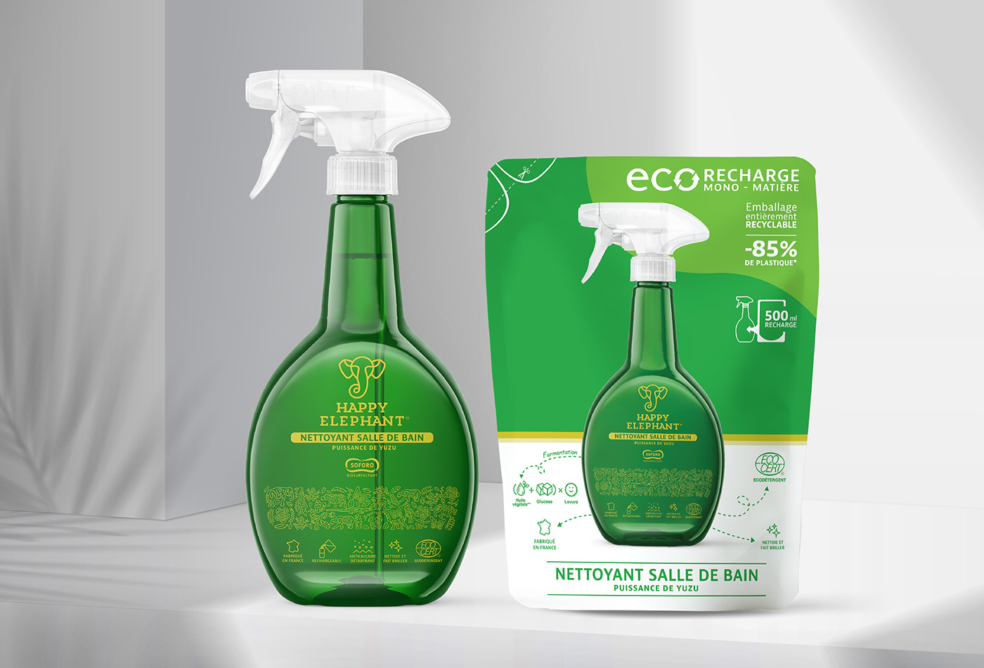 bottle Packaging Graphic Designer Brand Design adobe illustrator visual identity brand design household cleaning