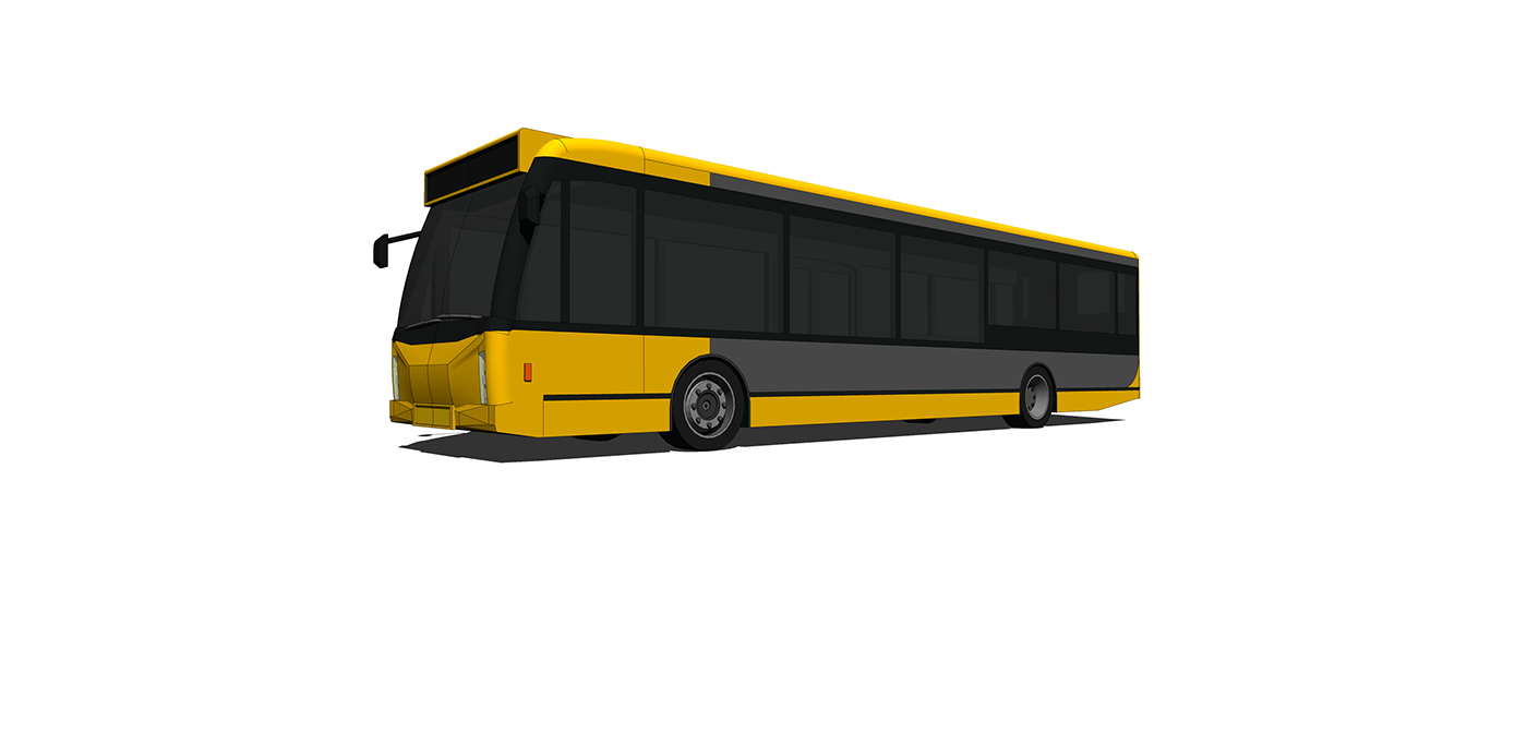 3D SketchUP bus Transit transportation public transportation autobus design Arriva