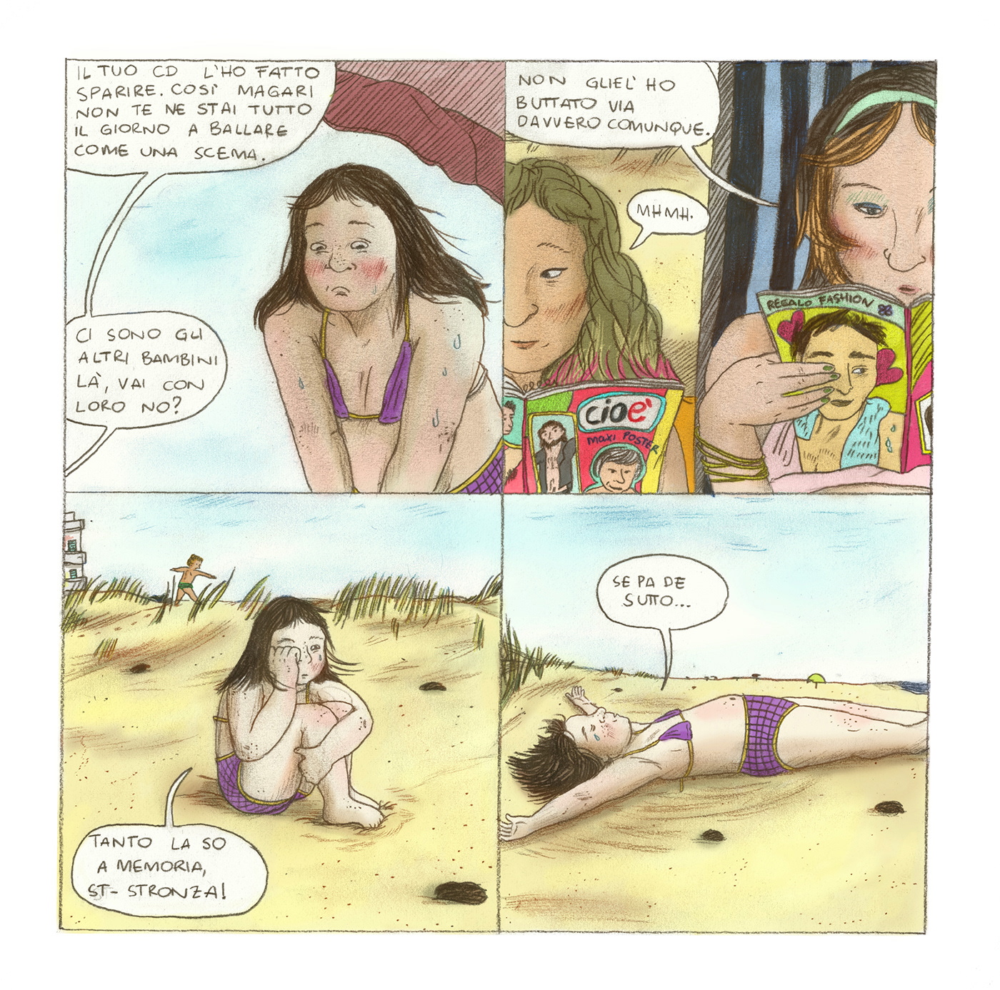 illustazione ILLUSTRATION  dessin dibujo illustratrice pencildraw comic teenstory girls Comicstory
