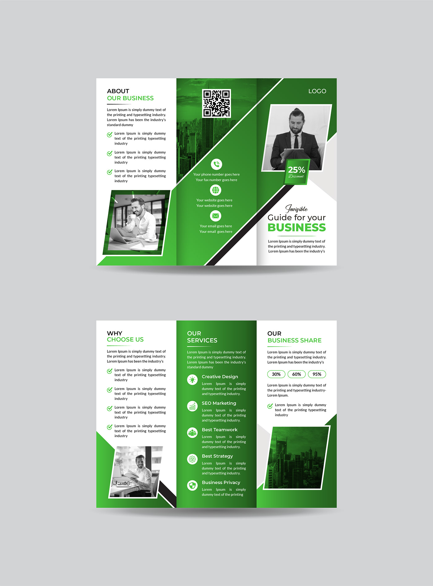tri-fold brochure trifold brochure flyer bi-fold brochure tri-fold trifold brochure business corporate modern