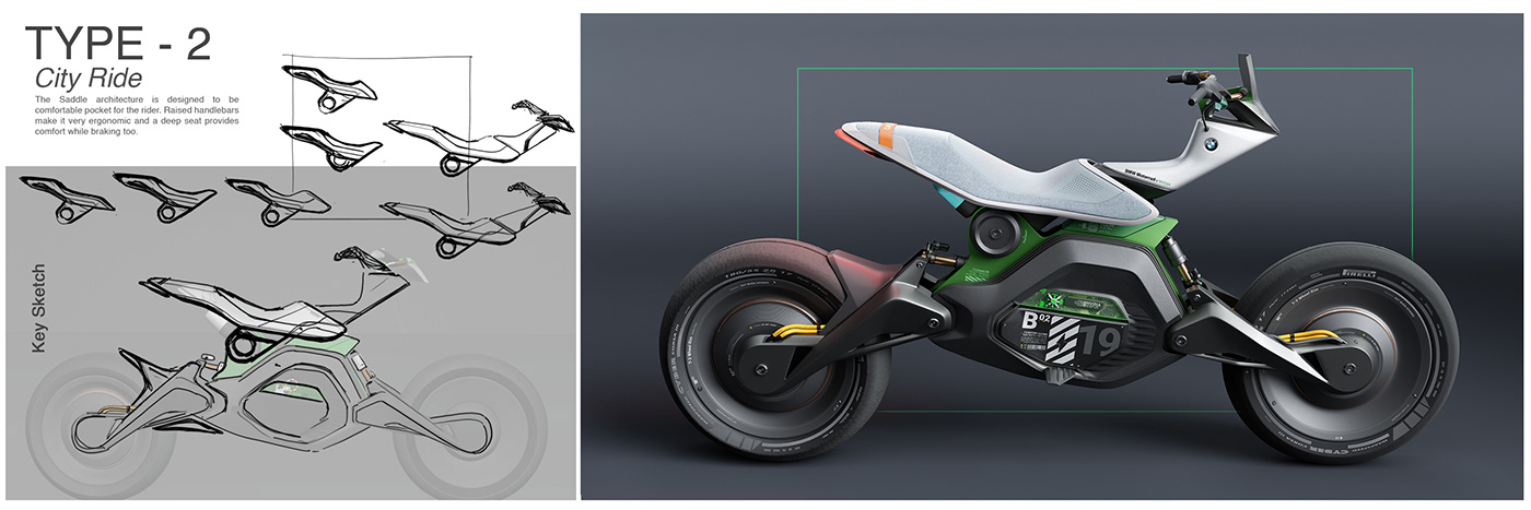 Automotive design Autonomous BMW Motorrad concept concept design Cyberpunk motorcycle motorcycle design nvidia robot