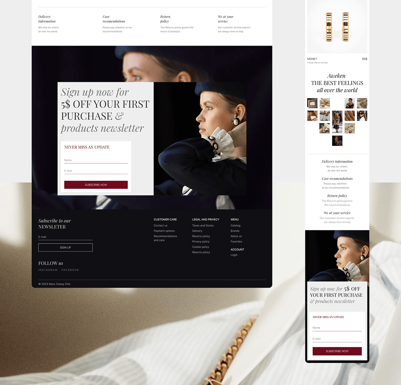 jewelry Web Design  UI/UX Website e-commerce online store user interface mobile design design brand identity