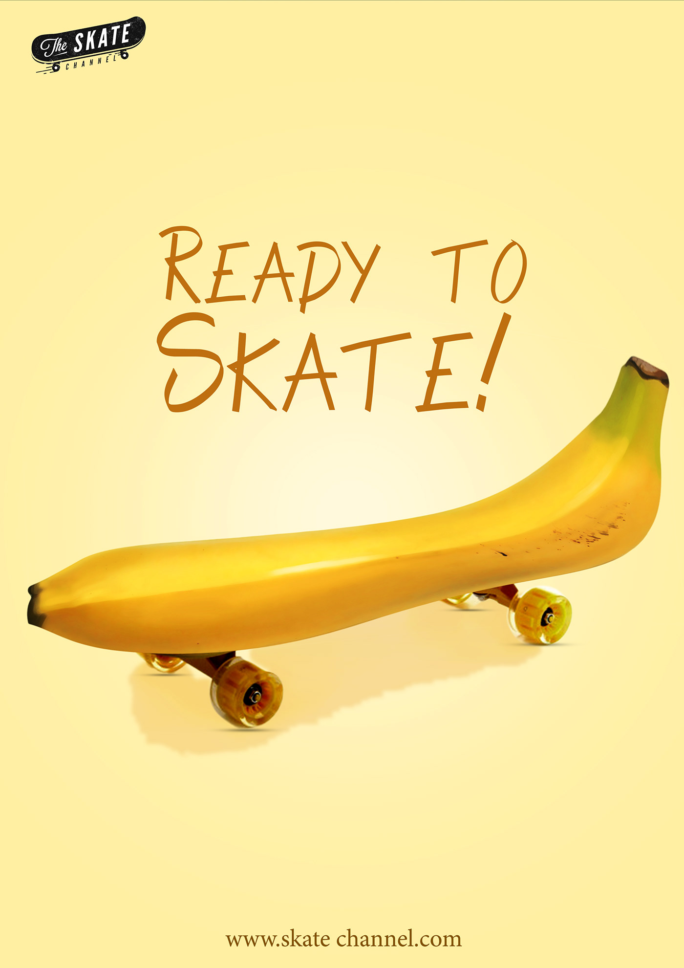 skate skateboard poster Poster Design Social media post social media banana design post