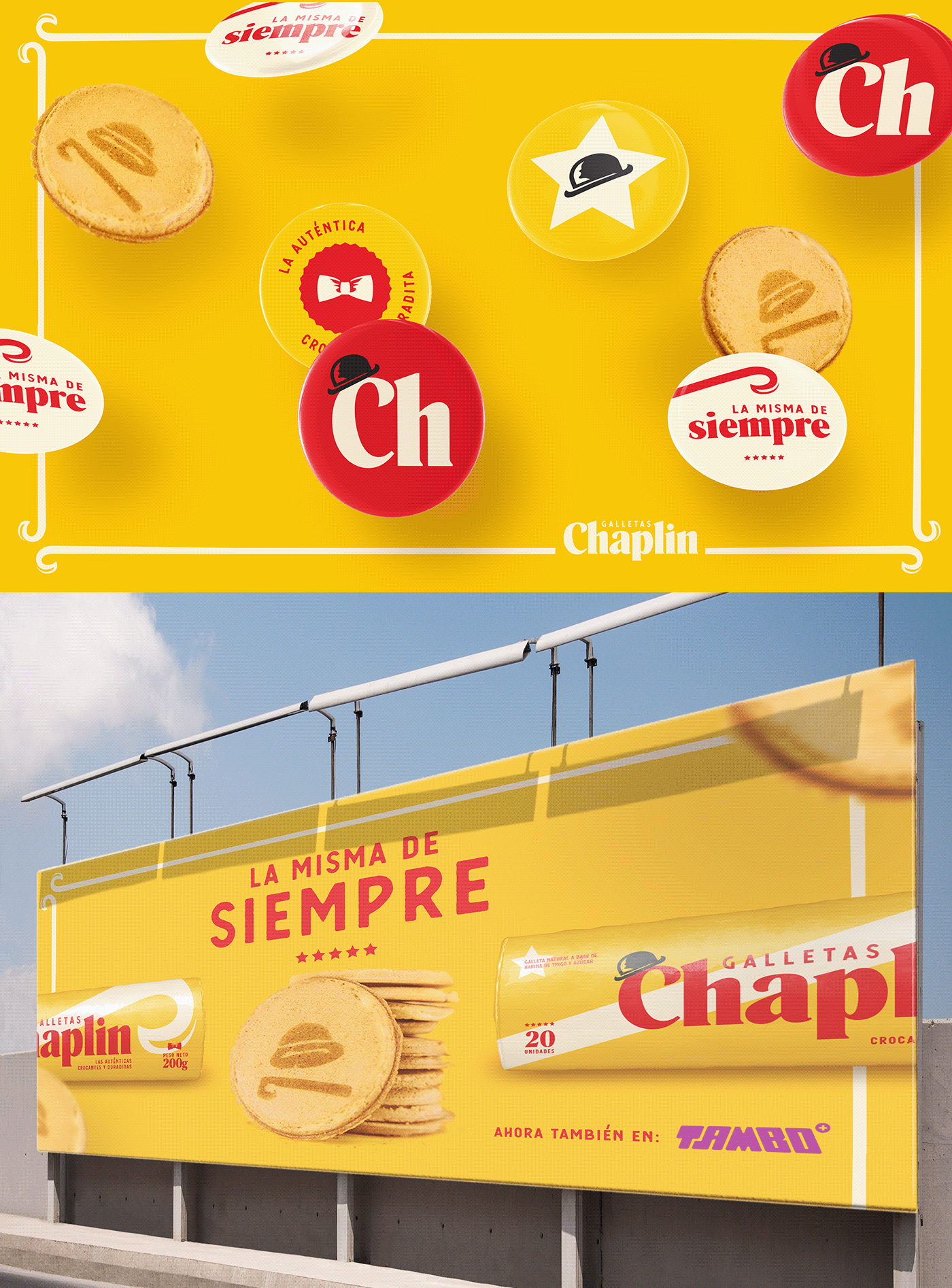 Packaging cookies biscuit galletas empaque branding  Chaplin Food 