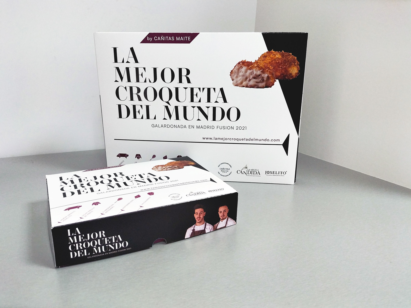 croquetas Food  gastronomia Packaging packaging design product