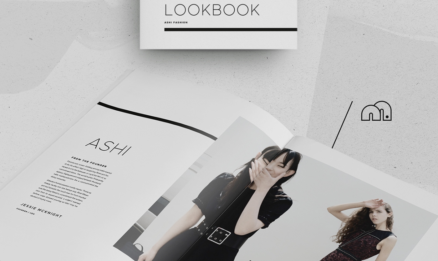 Lookbook template creative market portfolio minimal Catalogue modern brochure