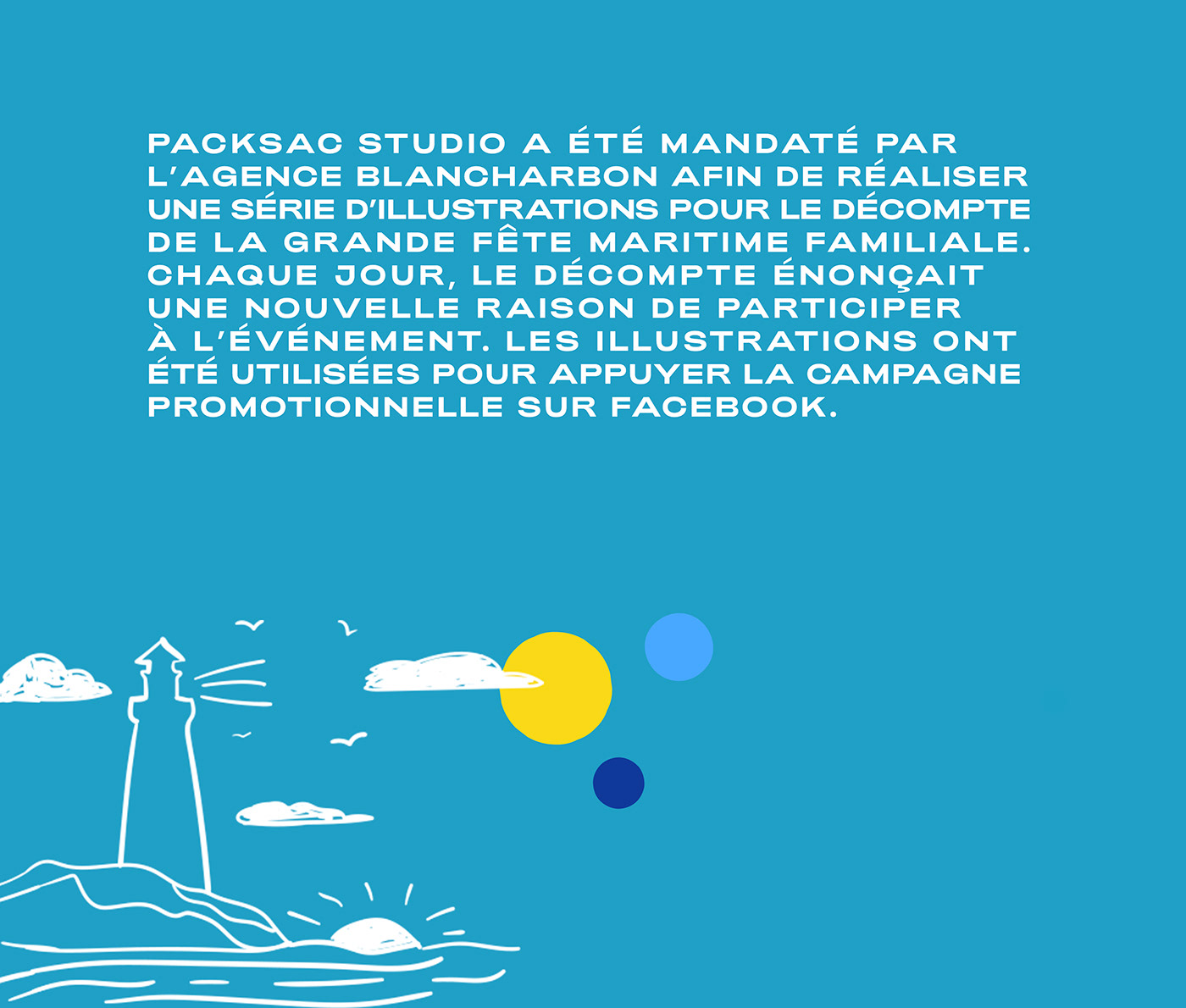 PacksacStudio Packsac port Quebec illustrations fête design graphique familiale