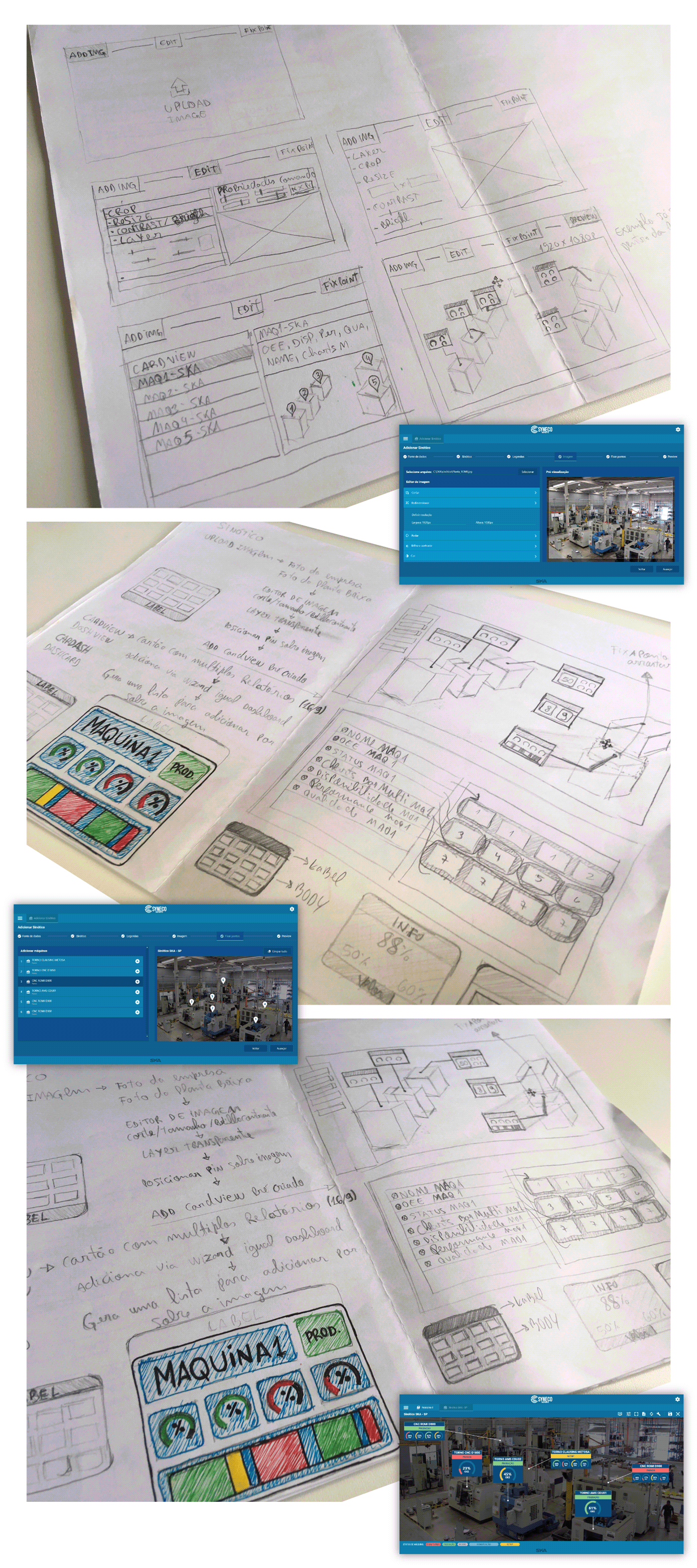 design interface industria 4.0 industry 4.0 Interface product design  reports storyboard System MES UI ui ux