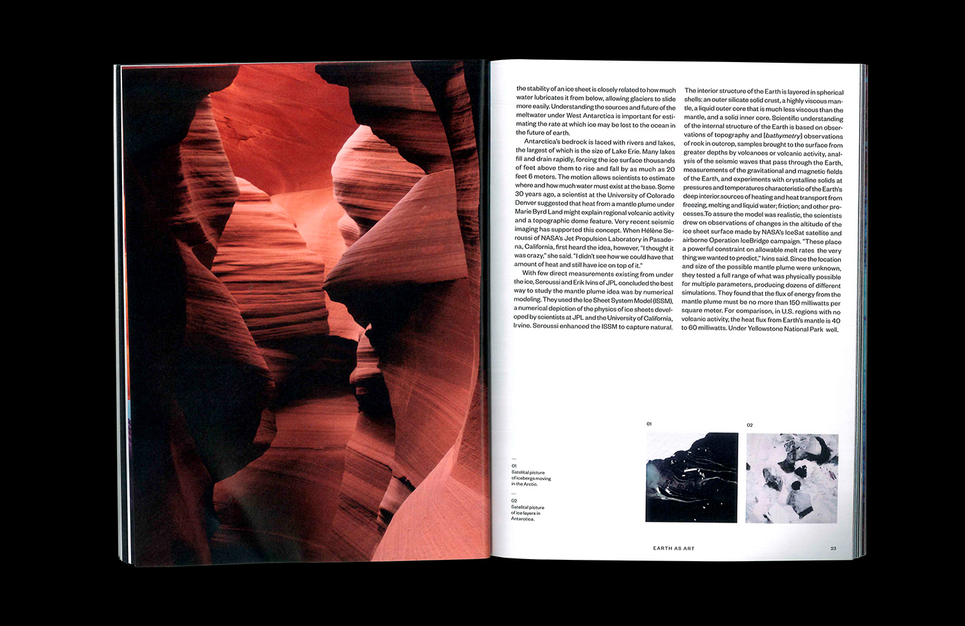 science magazine geology editorial design  art direction  Scientist founders grotesk one typeface family Nature graphic design 