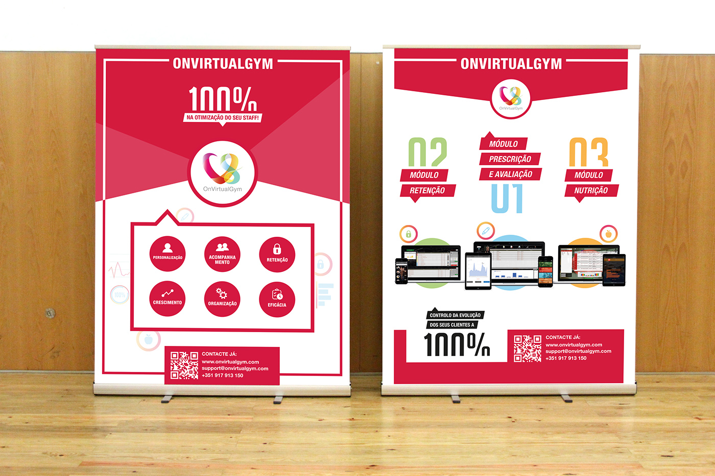 gym ginasio app application aplicação mobile brochure brochura desdobrável flyer Roll Up roll ups virtual print impressão
