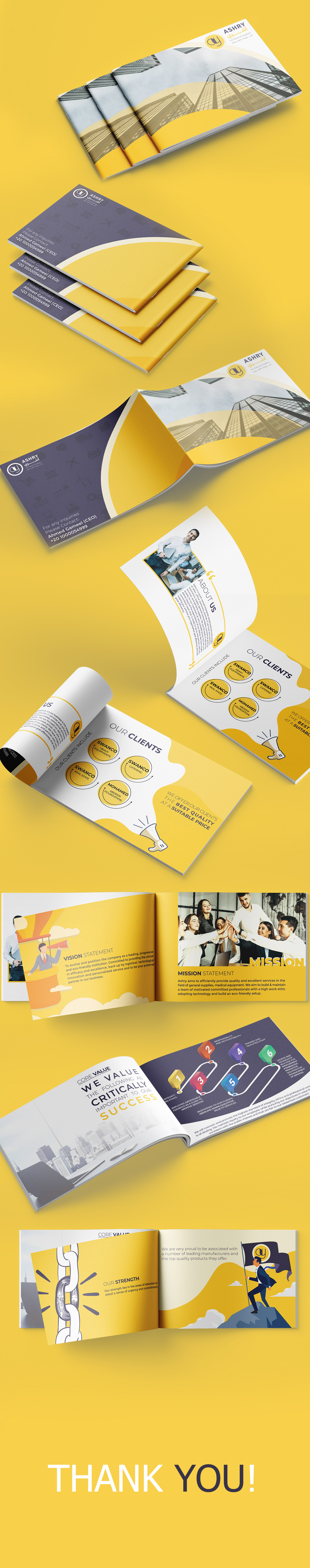 company company profile profile yellow Company Brochure Design Company profile design creative
