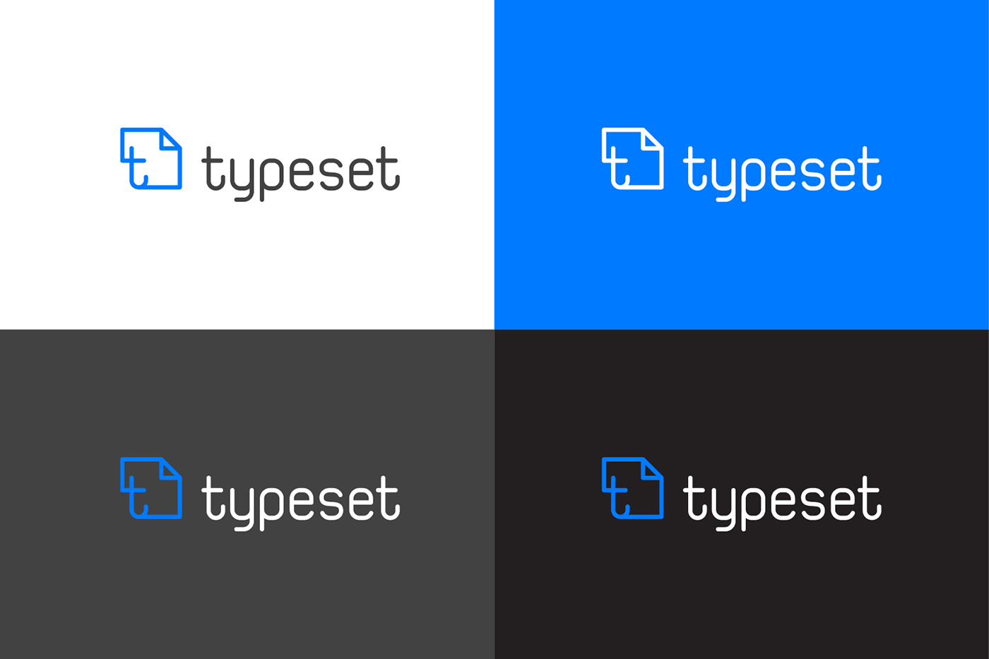 typeset typeset.io paper Research Paper blue logo minimal simple modern vishnusathyan