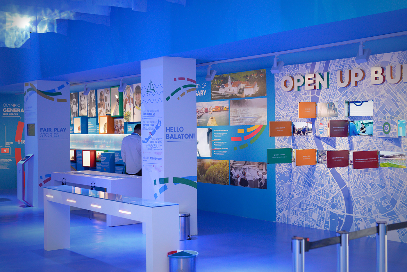 rio Exhibition  Stand EventDesign Olympics introduction interactive hungary