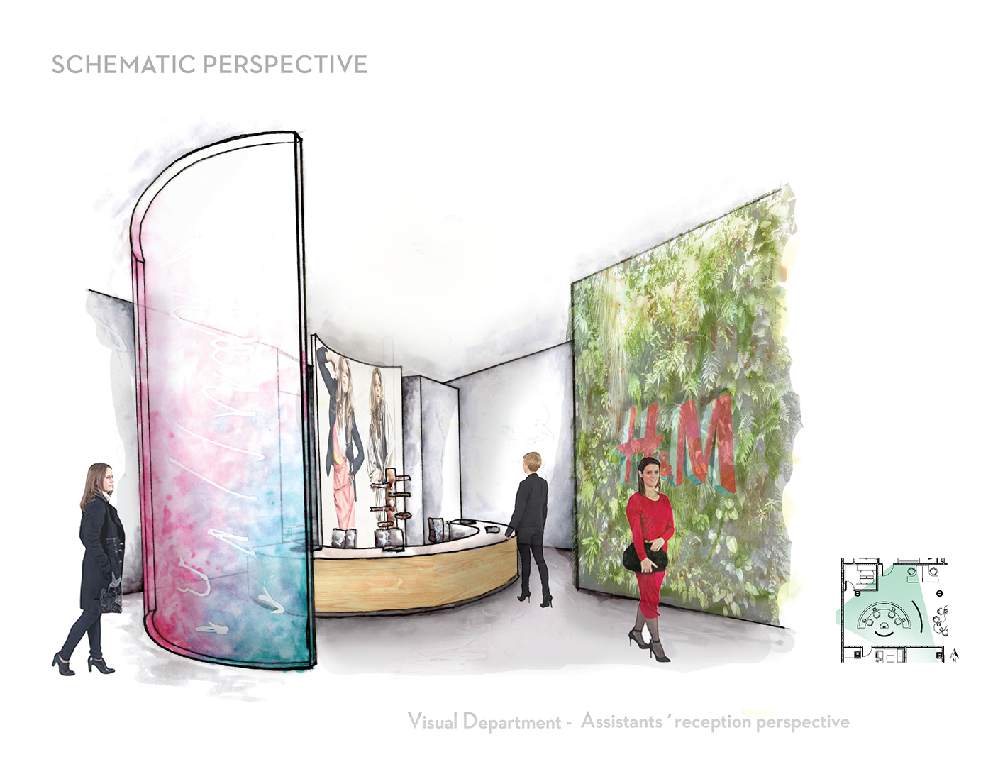 corporate interior design  rendering 3D StudioMax revit conceptual design