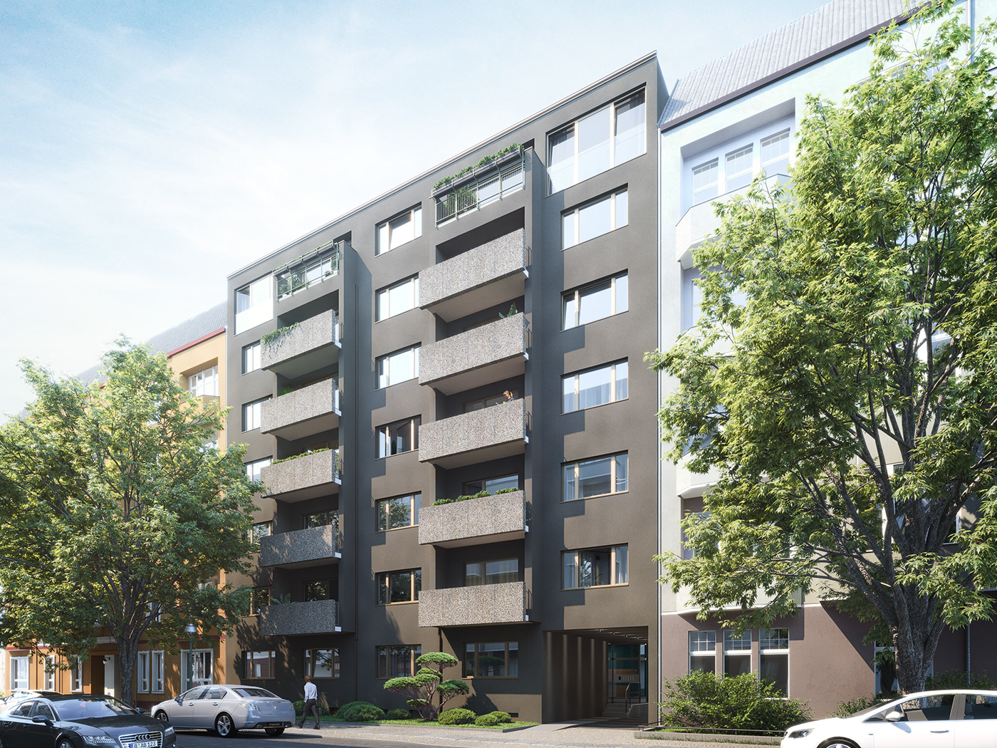 3D CGI rendering visualization archviz architecture berlin exterior real estate marketing  