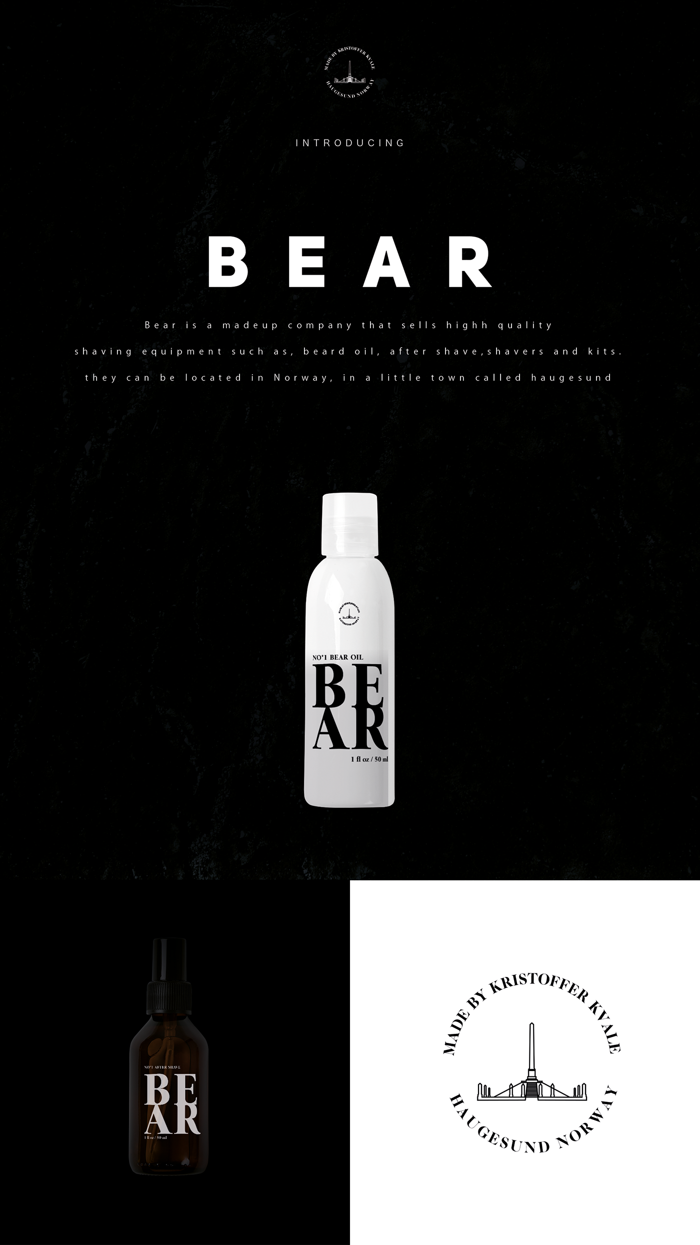beard shaving Hipster bear company brand