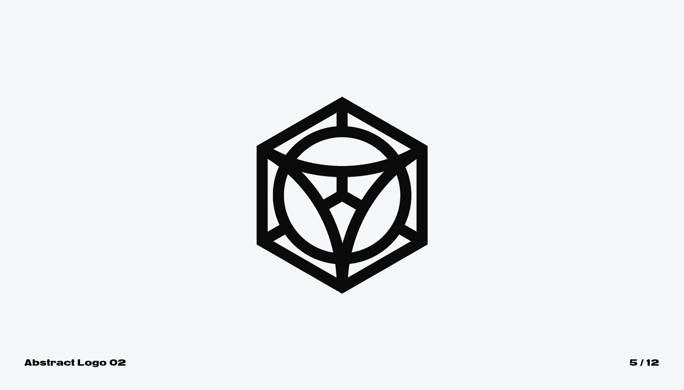 abstract geometric logo design designer brand identity branding cfowlerdesign connor fowler uk